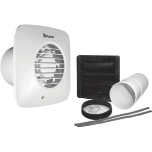 Xpelair 4" Square Extractor Fan with Timer