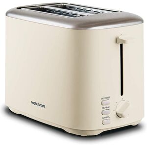 Morphy Richards Equip 2 Slice Toaster, Cream