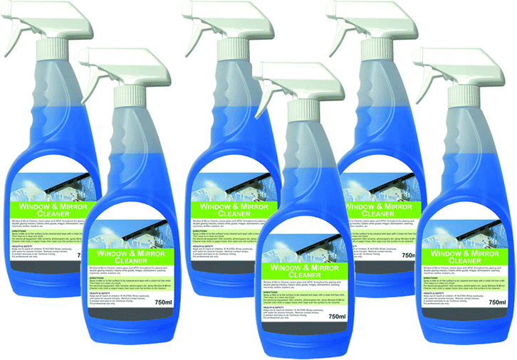 Window and Mirror Cleaner 6 x 750ml