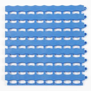Herontile PVC Swimming Pool Matting Tiles - 15mm thick - 330 x 330mm  - 3m² - pack of 27 tiles - Grey