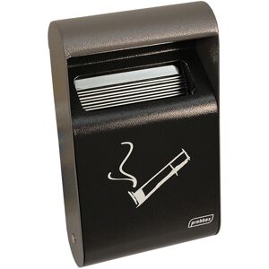 3L Wall Mounted Cigarette Bin, Dark Grey with Liner - 64 x 191 x 355mm