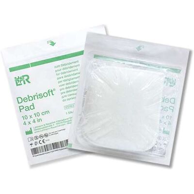 Lohmann & Rauscher Debrisoft Pad - Wound Cleaning Sterile 10x10cm Lohmann & Rauscher Debrisoft Pad - Wound Cleaning Sterile 10x10cm