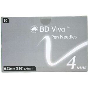 BD- medical BD Viva Pen Needles 0.23mm (32G) x 4mm x 90 REF 320425 BD- medical BD Viva Pen Needles 0.23mm (32G) x 4mm x 90 REF 320425