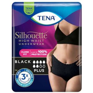 Tena Silhouette Plus Noir High Waist Underwear Large 8 Tena Silhouette Plus Noir High Waist Underwear Large 8