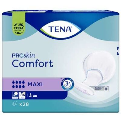 Tena Comfort Maxi Absorbent Dry Feeling Incontinence Pads - 28 pcs Tena Comfort Maxi Absorbent Dry Feeling Incontinence Pads - 28 pcs