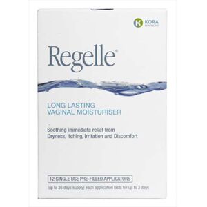 Regelle Long Lasting Vaginal Moisturiser Single Pre-filled Applicators 12 Regelle Long Lasting Vaginal Moisturiser Single Pre-filled Applicators 12