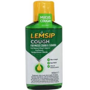 Lemsip Cough For Mucus Cough And Catarrh 180ml Lemsip Cough For Mucus Cough And Catarrh 180ml
