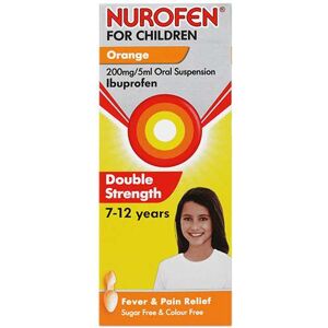 Nurofen For Children Double Strength Ibuprofen Orange 100ml Nurofen For Children Double Strength Ibuprofen Orange 100ml