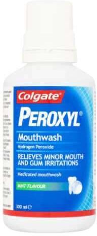 Colgate Peroxyl Hydrogen Peroxide Mouthwash 300ml