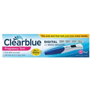Clearblue Digital Pregnancy Test - Weeks Indicator - 1 Digital Test Clearblue Digital Pregnancy Test - Weeks Indicator - 1 Digital Test
