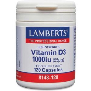 Lamberts Healthcare Vitamin D3 1000iu 25ug capsules (120 pcs.) Lamberts Healthcare Vitamin D3 1000iu 25ug capsules (120 pcs.)