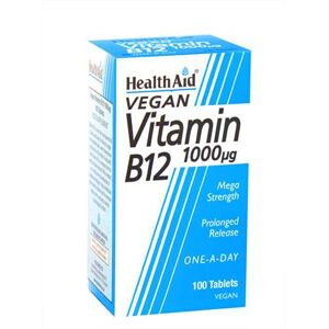 HealthAid Vitamin B12 1000ug Prolonged Release Tablets - Vitamin B12 Supplement HealthAid Vitamin B12 1000ug Prolonged Release Tablets - Vitamin B12 Supplement