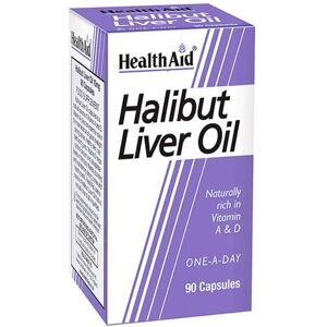 Health Aid Halibut Liver Oil - 90 Capsules - Dietary Supplement Health Aid Halibut Liver Oil - 90 Capsules - Dietary Supplement