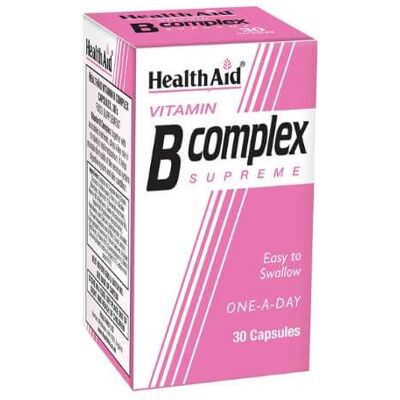 HealthAid Vitamin B Complex Supreme - Energy & Nervous System Support HealthAid Vitamin B Complex Supreme - Energy & Nervous System Support
