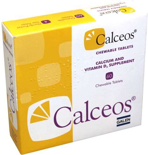 Calceos Calcium and Vitamin D3 Supplement Tablets 60