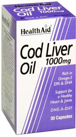 Health Aid Cod Liver Oil 1000mg 60 capsules