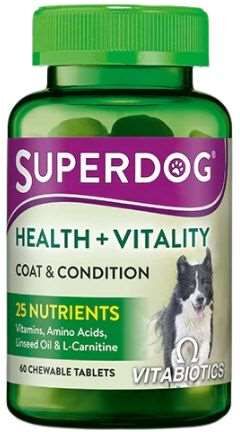 Vitabiotics Superdog Health And Vitality Chewable Tablets 60