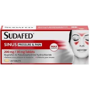 Sudafed Sinus Pressure & Pain Tablets 24 Sudafed Sinus Pressure & Pain Tablets 24