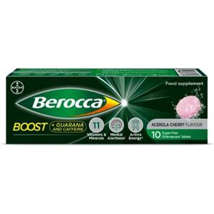 Berocca Boost Effervescent Tablets 10 Cherry Berocca Boost Effervescent Tablets 10 Cherry