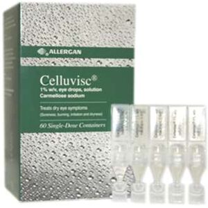 Celluvisc 1% w/v Eye Drops Single Dose Containers 60 (Green) Celluvisc 1% w/v Eye Drops Single Dose Containers 60 (Green)