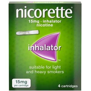 Nicorette Inhalator 15mg 4 Cartridges Nicorette Inhalator 15mg 4 Cartridges