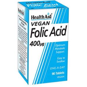 Healthaid Folic Acid 400μg (90tabs) Healthaid Folic Acid 400μg (90tabs)
