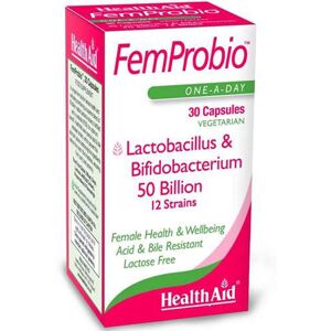 Health Aid FemProbio - 50B Probiotics for Women's Vaginal and Urinary Health Health Aid FemProbio - 50B Probiotics for Women's Vaginal and Urinary Health