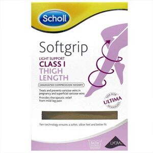 Scholl Softgrip Class 1 Thigh Length Natural Medium Scholl Softgrip Class 1 Thigh Length Natural Medium