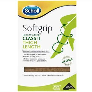 Scholl Softgrip Class 2 Thigh Length Natural Medium Scholl Softgrip Class 2 Thigh Length Natural Medium