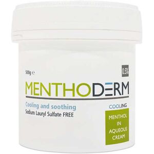 Menthoderm 0.5 Menthol in Aqueous Cream 500g Menthoderm 0.5 Menthol in Aqueous Cream 500g