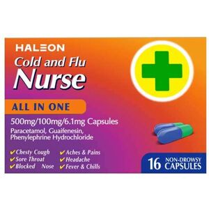 Haleon Cold and Flu Nurse All-In-One Capsules 16 Haleon Cold and Flu Nurse All-In-One Capsules 16