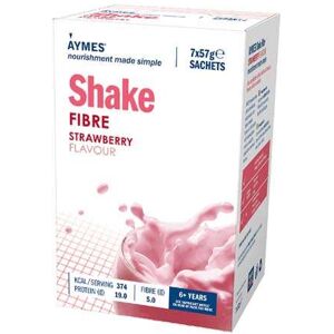 Aymes Shake Fibre Strawberry Flavour 7x57g Sachets Aymes Shake Fibre Strawberry Flavour 7x57g Sachets