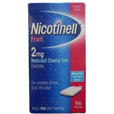 Nicotinell Fruit Chewing Gum 96 pieces 2mg Nicotinell Fruit Chewing Gum 96 pieces 2mg
