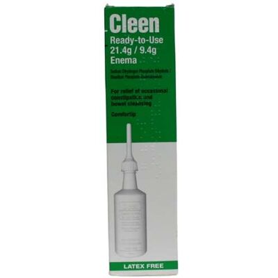 Cleen Enema - Sodium Phosphate 133ml - Relief of Constipation Cleen Enema - Sodium Phosphate 133ml - Relief of Constipation