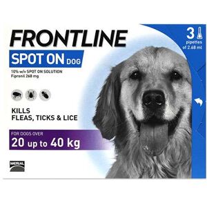 Frontline Spot On Dog 20-40kg 3 pipettes