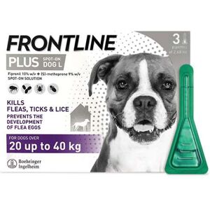 Frontline Plus Spot On Dogs 20-40kg 3 Pipettes