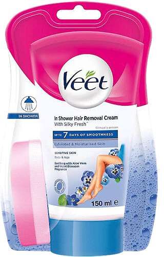 Veet In-Shower Hair Removal Cream for Sensitive Skin 150ml