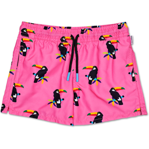 Happy Socks Kids Toucan Swim Shorts  - Yellow,Red,Purple,Blue,Black - Size: 7-9Y