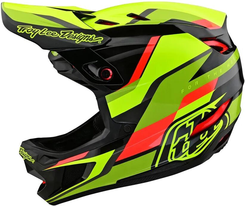 Troy Lee Designs D4 Carbon Mips Full Face Helmet Omega Black/Yellow  - Size: XL - male