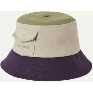 SealSkinz Lynford Waterproof Women's Canvas Bucket Hat Cream/Green/Navy  - Size: S/M - female