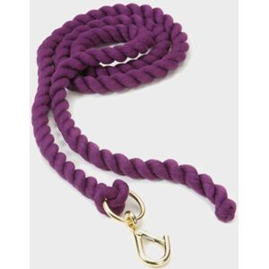 Shires Plain Headcollar Lead Rope - Purple, Purple One Size