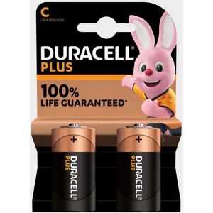 Duracell C Plus 100 Batteries (2 Pack) - Black, Black One Size