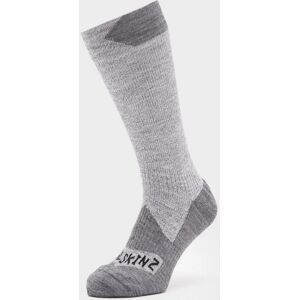 SealSkinz Waterproof All Weather Mid Length Socks - Grey, Grey L