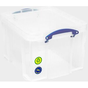 Really Useful Storage Box - 35L - Clear, Clear One Size