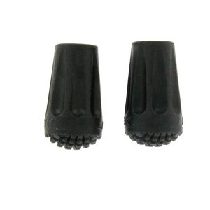 Leki 2 Pack Rubber Walking Pole Tips - Black, Black One Size