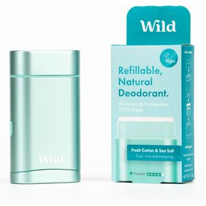 Wild Aqua Case and Fresh Cotton & Sea Salt Deodorant Starter Pack - 43g