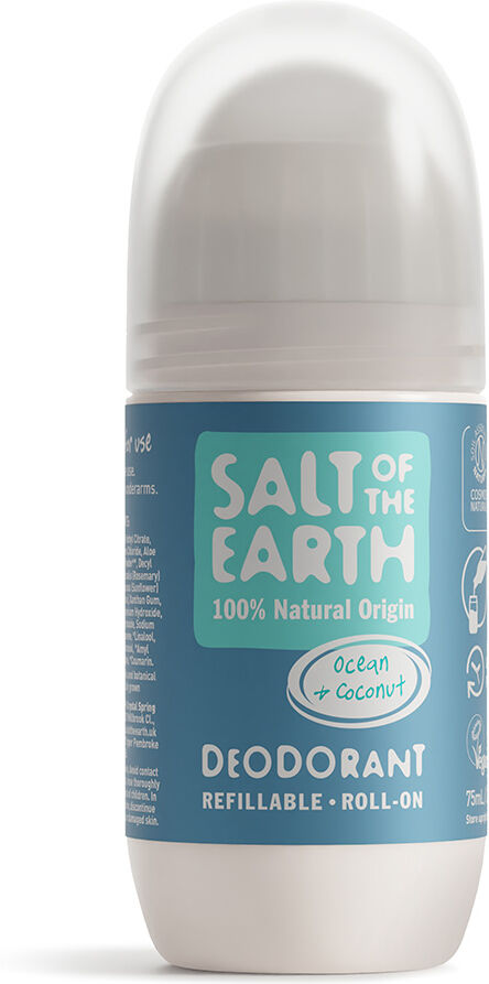 Salt of the Earth Natural Deodorant Refillable Roll-on - Ocean & Coconut - 75ml