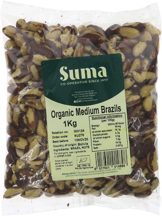 Suma Wholefoods Suma Organic Whole Brazil Nuts 1kg