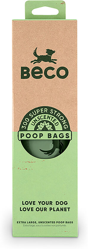 Beco Pets Beco Large Poop Bags - Unscented - 300 Dispenser Roll