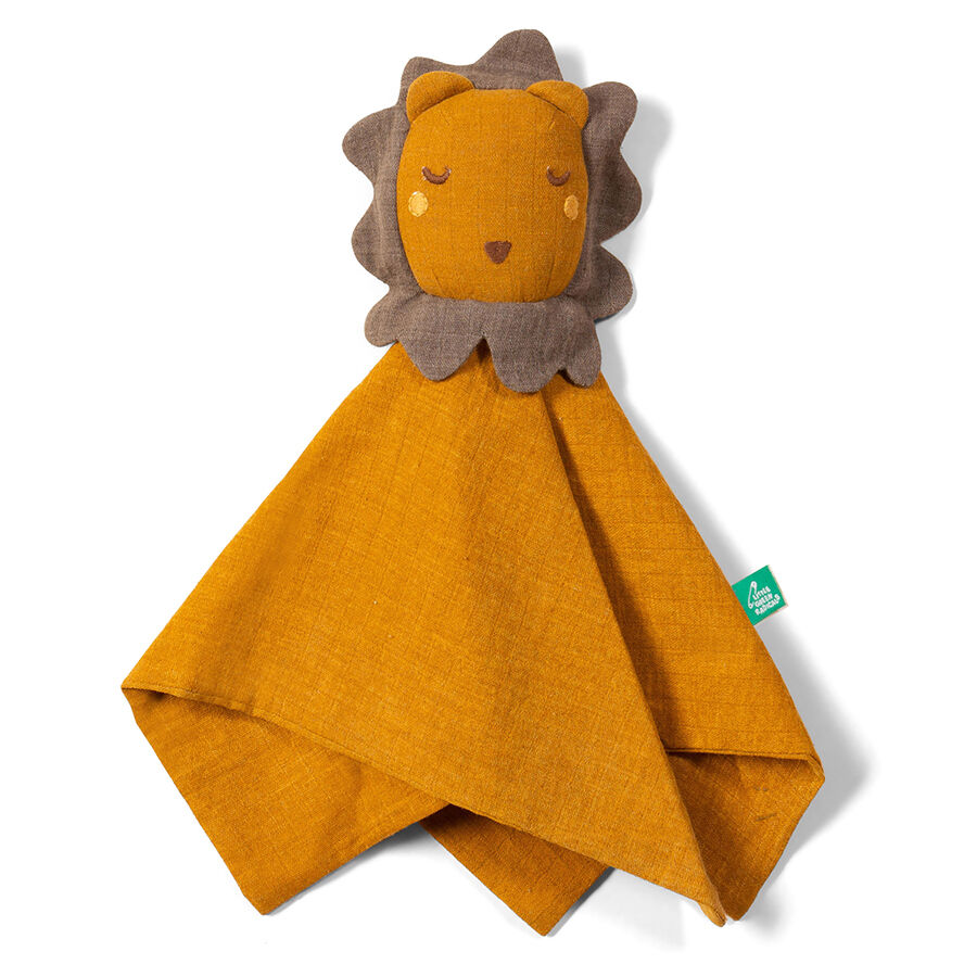 Little Green Radicals Golden Lion Organic Baby Comforter Toy